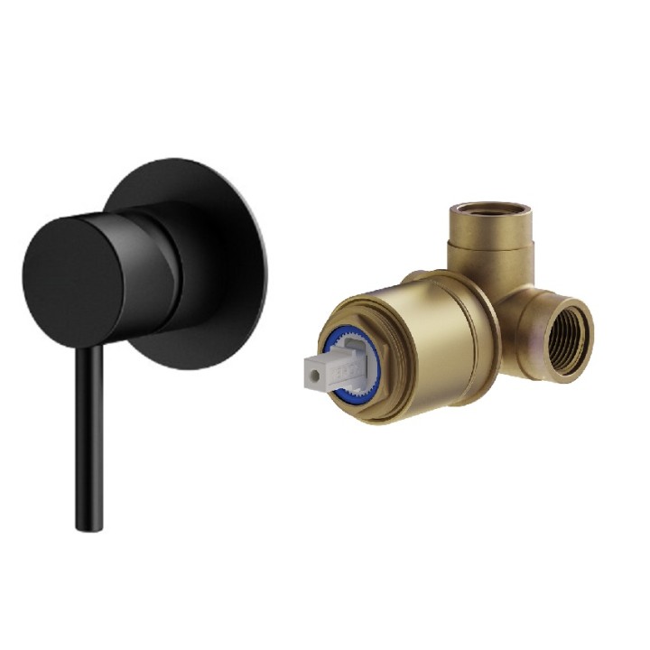 Смеситель для душа Plumberia Selection IXO черный матовый, KITXO1135NO