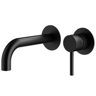 Смеситель Plumberia IXO черный матовый - интернет-магазин Трилит, KITXO1135NO250