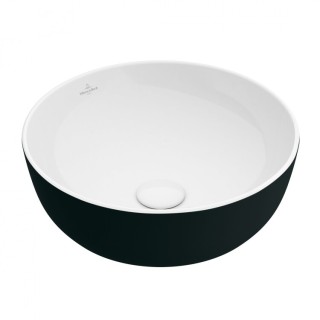 Villeroy&Boch Artis Раковина накладная 43x43x13 см биколор белый/черный