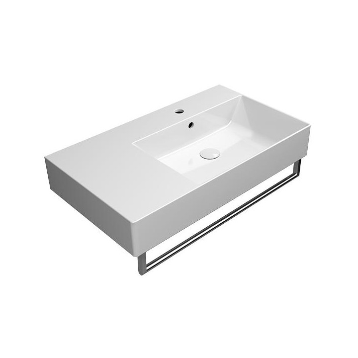 Раковина GSI Kube X 80x47 Bianco Lucido, 9457111