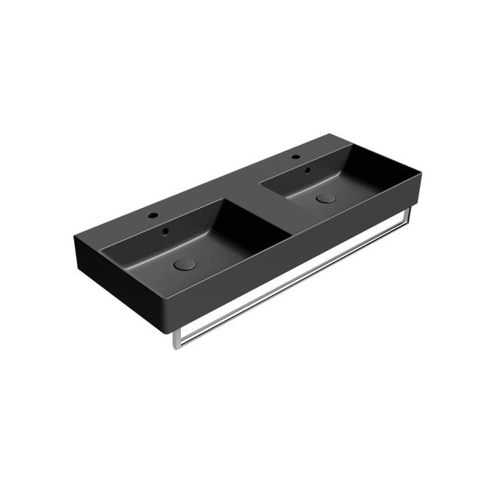 GSI Kube X Раковина 120x47 черная, 9425126