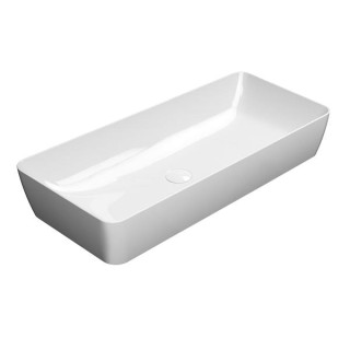 GSI Nubes Раковина прямоугольная 80x40 Bianco Lucido