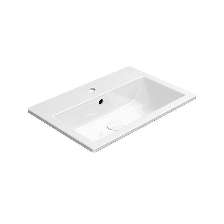 Раковина GSI Kube X Bianco Lucido 58x40, 9433111