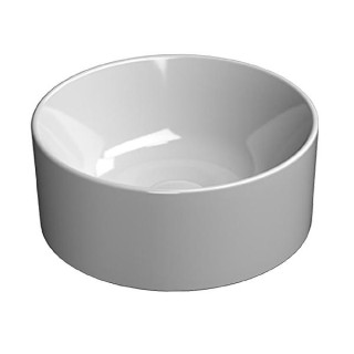 GSI Kube X Раковина круглая 32x32 Bianco Lucido