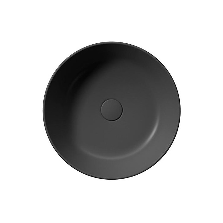 GSI Kube X Раковина круглая черная 45 см, 942726