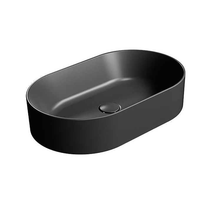 GSI Kube X Раковина овальная 60x37 черная, 945826