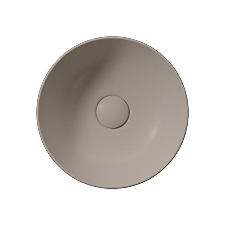 GSI Pura Раковина круглая 32x32 Tortora Opaco, 885405