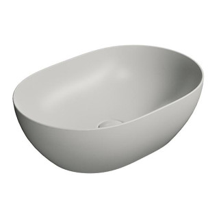 GSI Pura Раковина овальная 50x35 Cenere Opaco
