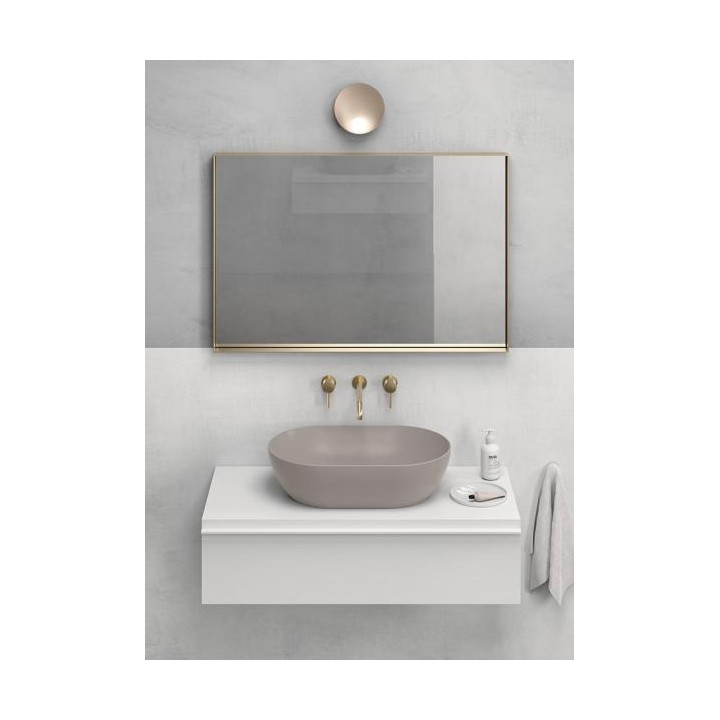 GSI Pura Раковина овальная 60x42 Tortora Opaco, 884205