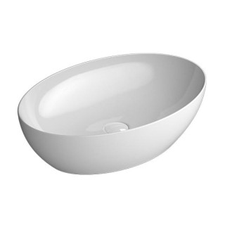 GSI Pura Раковина овальная 60x42 Bianco Lucido