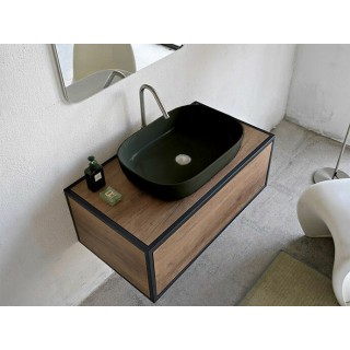 Scarabeo Glam Раковина накладная 56x39x14 см Lava BioKer