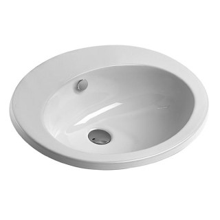 GSI City Раковина овальная 57x47 Bianco Lucido
