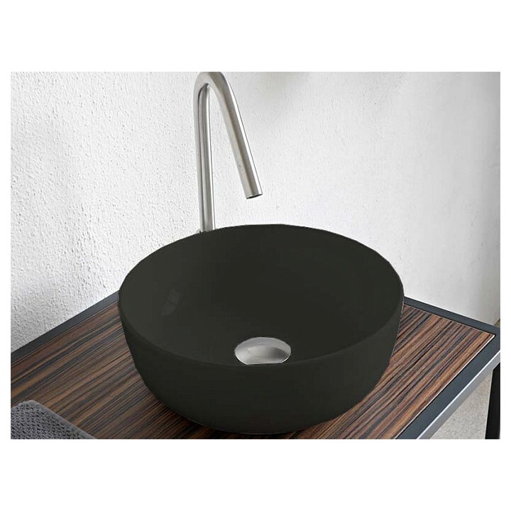 Раковина Scarabeo Glam 33 см черная BioKer, 180837BK
