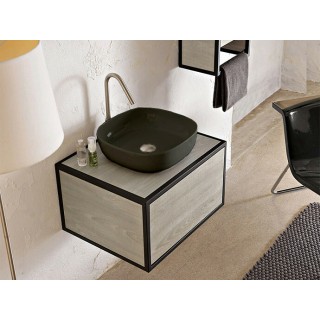 Scarabeo Glam Раковина накладная 40x40x12.5 см Lava BioKer