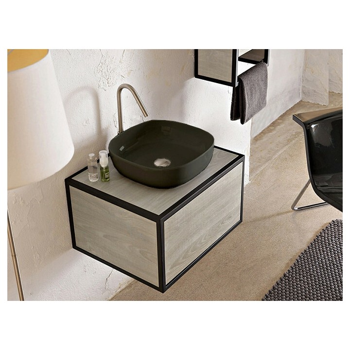 Раковина Scarabeo Glam 40 см черная, 180637BK