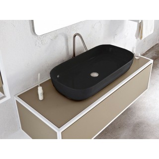 Scarabeo Glam Раковина накладная 76x39x14 см ардезия мат (Ardesia matt) BioKer