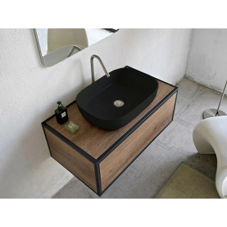 Scarabeo Glam Раковина накладная 56x39x14 см ардезия мат (Ardesia matt) BioKer