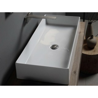 Scarabeo Teorema 2.0 Раковина накладная 80x40x14 см белый глянцевый