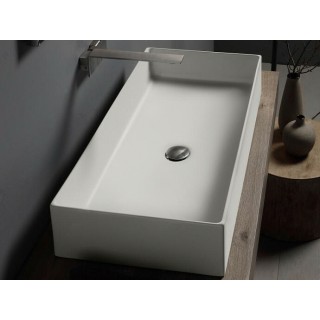 Scarabeo Teorema 2.0 Раковина накладная 80x40x14 см жемчужный (Pearl)