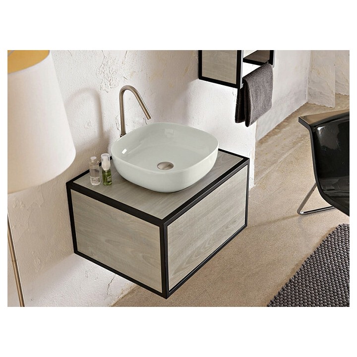 Раковина Scarabeo Glam жемчужная 40x40 см, 180641