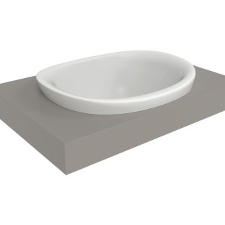 Flaminia Io Раковина овальная 60x51 Latte