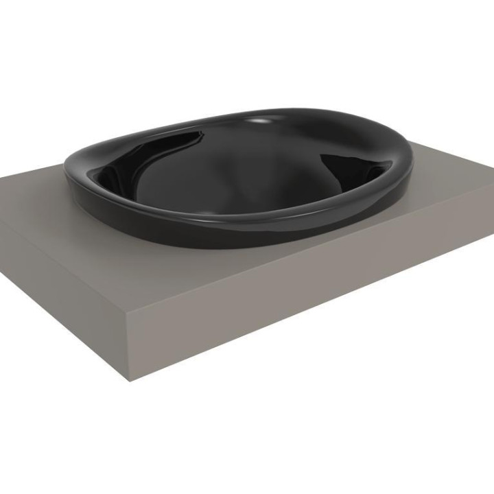 Раковина Flaminia Io 60x51 Nero, IO4260NER