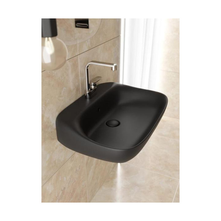 Раковина Flaminia Fluo 70x49 Carbone, FU70LCAR