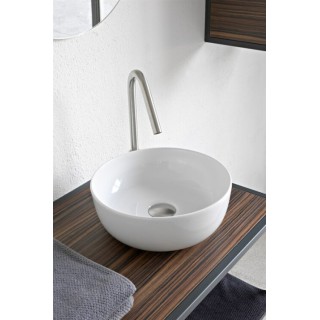 Scarabeo Glam Раковина накладная 33x33x12.5 см белый глянцевый