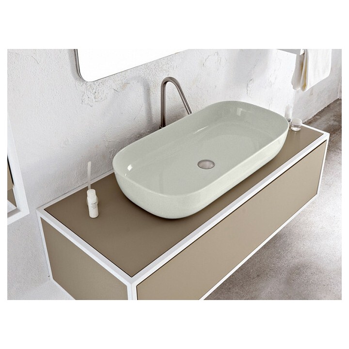 Раковина Scarabeo Glam, жемчужный 76x39 см, 180341