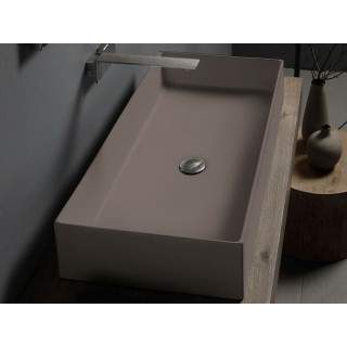 Scarabeo Teorema 2.0 Раковина накладная 80x40x14 см песочный матовый (Sand matt)