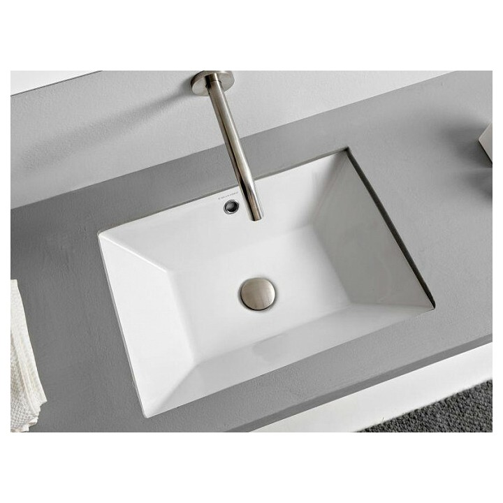 Раковина Scarabeo Teorema 2.0 белая встраиваемая, 5134