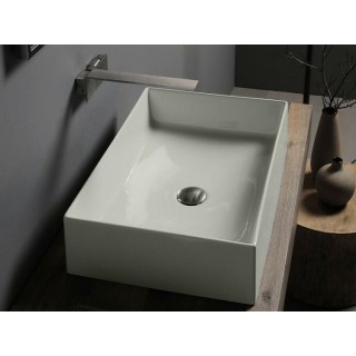 Scarabeo Teorema 2.0 Раковина накладная 60x40x14 см жемчужный (Pearl)