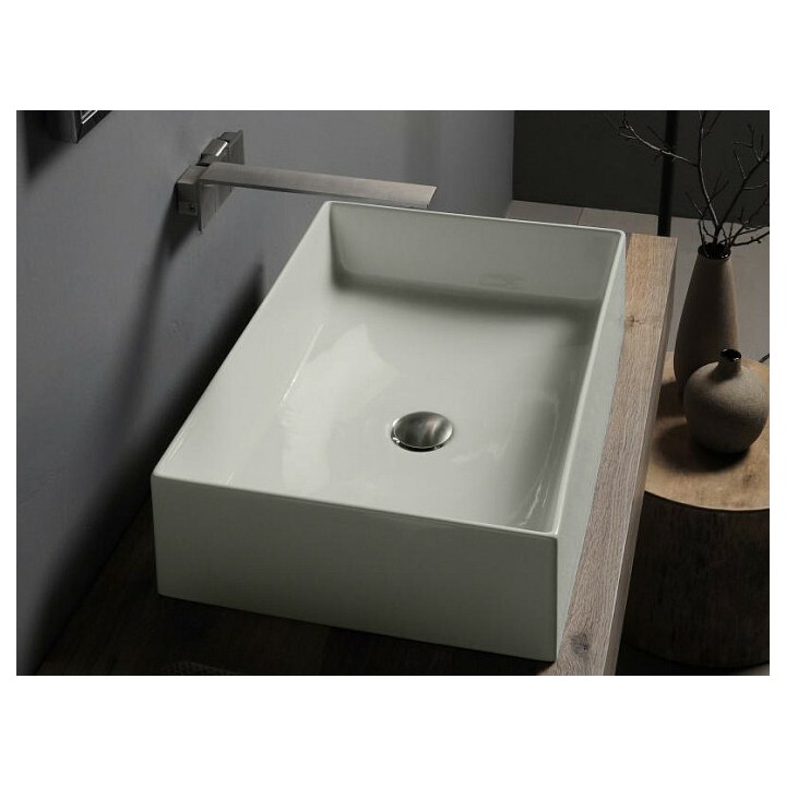 Раковина Scarabeo Teorema 2.0 жемчужный 60x40 см, 510141