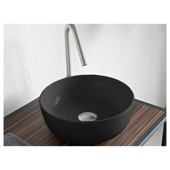 Раковина Scarabeo Glam 33 см ардезия матовая, 180849BK