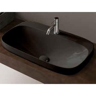 Scarabeo Moon Раковина встраиваемая 72x42x18 см ардезия мат (Ardesia matt) BioKer