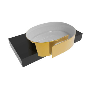 Раковина Flaminia Roll 56x42 Bianco/Oro, RL56SOR