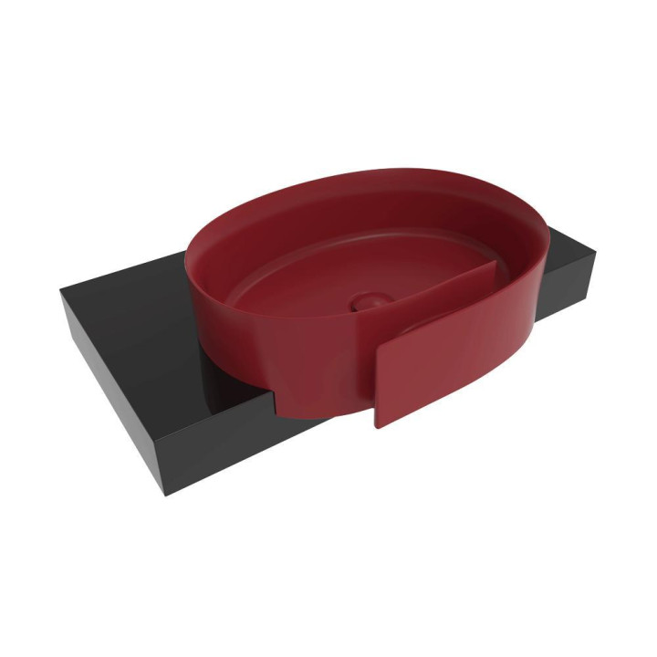 Раковина Flaminia Roll 56x42 Rosso Rubens, RL56SRRU