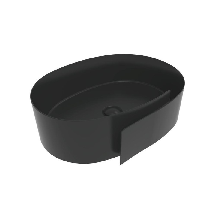 Раковина Flaminia Roll 56x42 Carbone, RL56LCAR