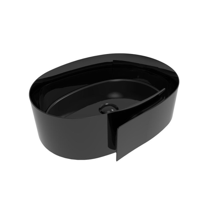 Раковина Flaminia Roll 56x42 см Nero, RL56LNER