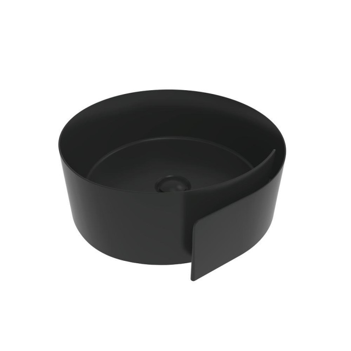 Раковина Flaminia Roll 44x44 Carbone, RL44LCAR