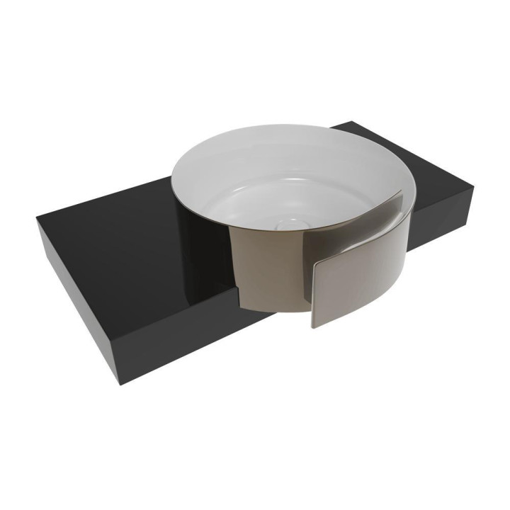 Раковина Flaminia Roll 44x44 Bianco/Platino, RL44SPLA