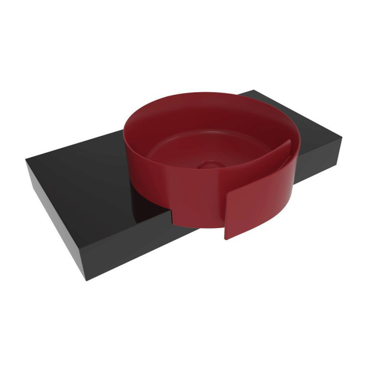 Flaminia Roll Раковина 44x44 Rosso Rubens, RL44SRRU