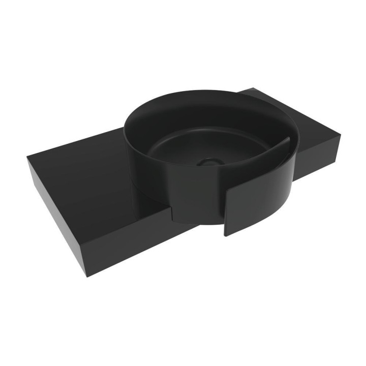 Раковина Flaminia Roll 44x44 Carbone, RL44SCAR