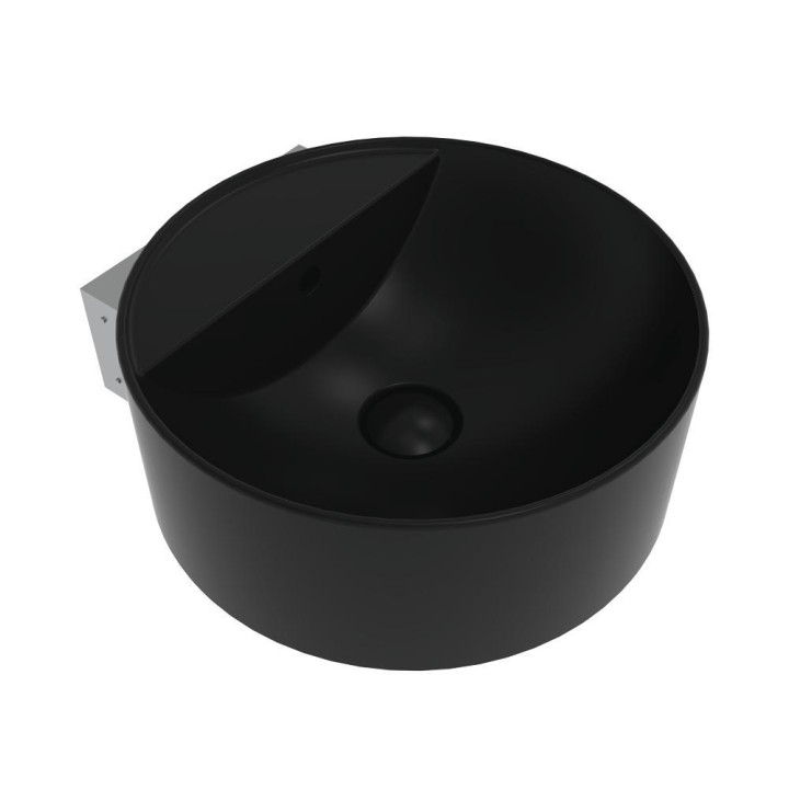 Раковина Flaminia Twin 42x42 Carbone, TW42SCAR