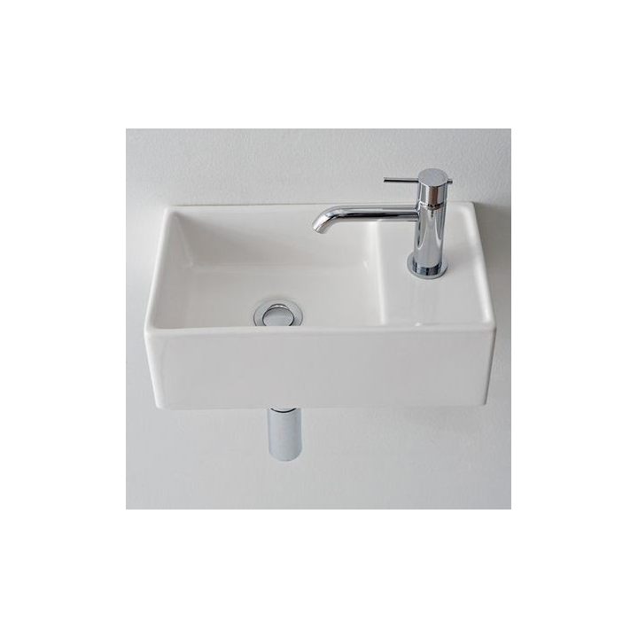 Раковина Scarabeo 41x23 см белый глянец, 8031R41x23