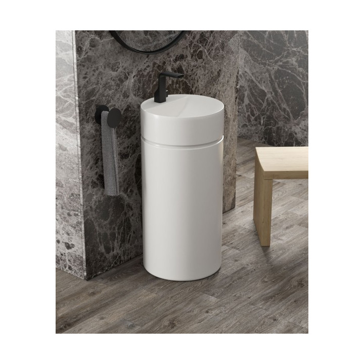 Раковина Flaminia Twin 42x42 Latte, MTR42PLAT