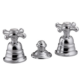 Treemme Old Italy Смеситель для биде на 3 отверстия Chrome