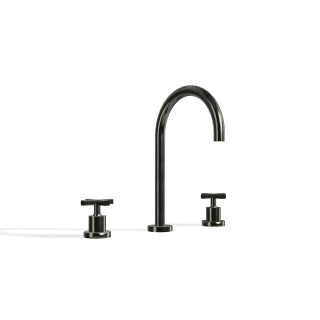 Treemme Line Смеситель для раковины на 3 отверстия Brushed Black Chrome