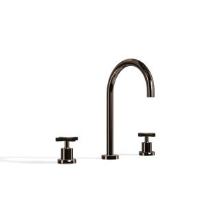 Treemme Line Смеситель для раковины на 3 отверстия Polished Black Chrome