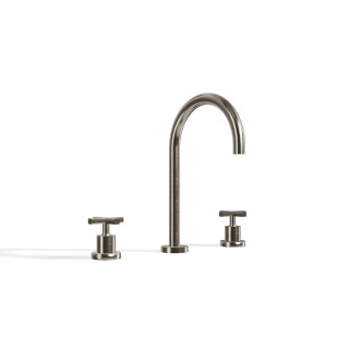 Treemme Line Смеситель для раковины на 3 отверстия Brushed Nickel